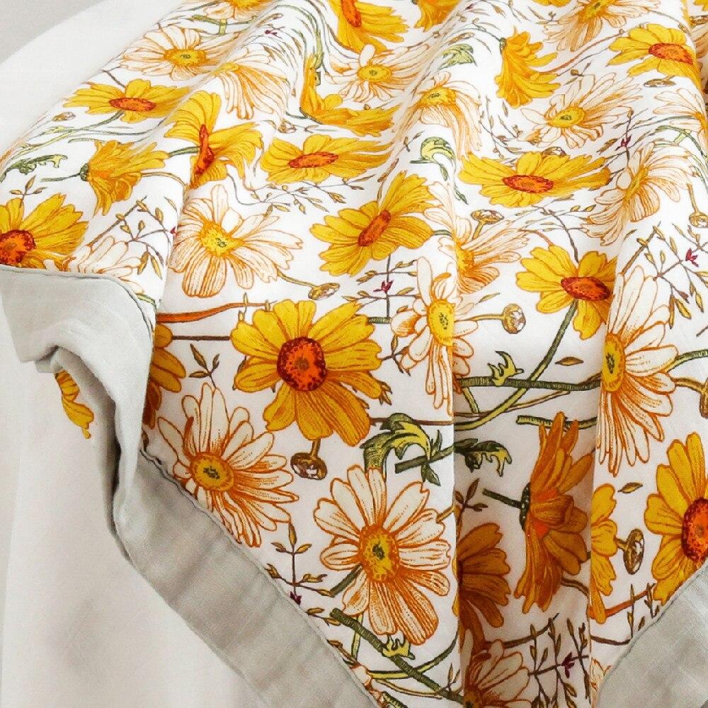 Four Layer Daisy Bamboo Blanket