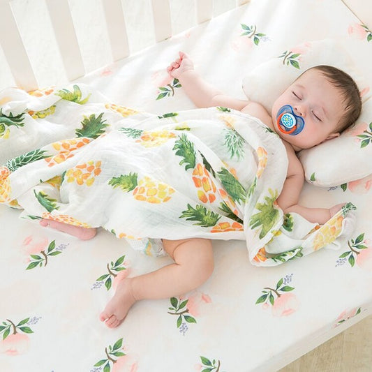 Extra Large Pineapple Bamboo Muslin
