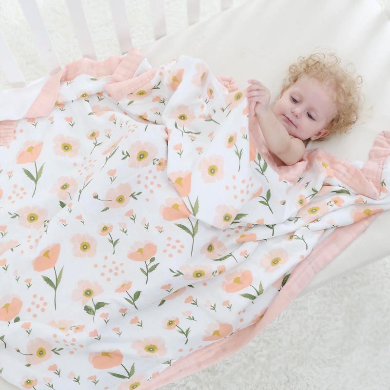Triple Layer Blanket - Poppin' Poppies