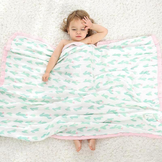 Four Layer Cactus Bamboo Blanket