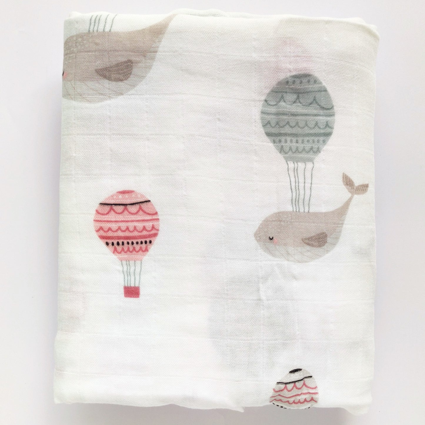 Extra Large Whale Bamboo Muslin
